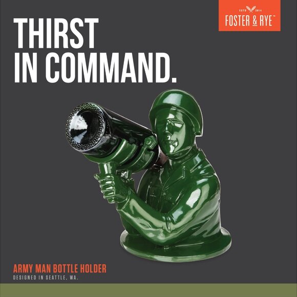Commando Army Man Bottle Holder - Picture 4 of 4
